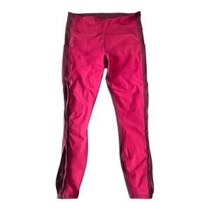 Fabletics Fuchsia and Burgundy Leggings. Powerhold on the Go.